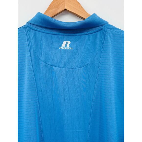 Russell Athletic Team Issue Carolina Blue Polo Mens Large "Dales Sporting Goods" - Picture 4 of 12